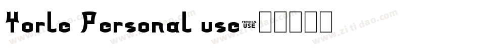 Yorle Personal use字体转换